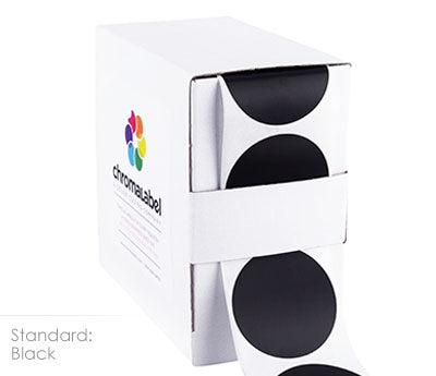 1-1/2" Permanent Round Color-Code Round Dot Inventory Labels: 500/Box