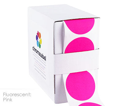1-1/2" Permanent Round Color-Code Round Dot Inventory Labels: 500/Box
