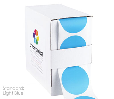 1-1/2" Permanent Round Color-Code Round Dot Inventory Labels: 500/Box