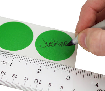 1-1/2" Permanent Round Color-Code Round Dot Inventory Labels: 500/Box