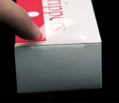 1-1/2" Crystal Clear Wafer Seals: 5,000/Roll - Pef. & Non-Perf.