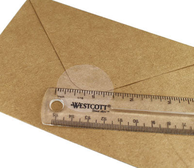 1-1/2" Crystal Clear Wafer Seals: 5,000/Roll - Pef. & Non-Perf.