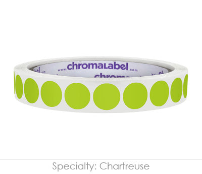 1/2" Permanent Round, Color-Code Dot Stickers: 1,000/Roll