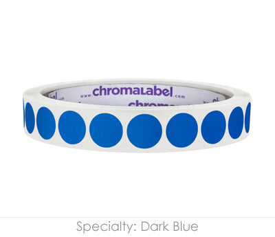 1/2" Permanent Round, Color-Code Dot Stickers: 1,000/Roll