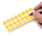 1/2" Permanent Round Color-Code Sheeted Dot Pack (Specialty): 1,200/Pack