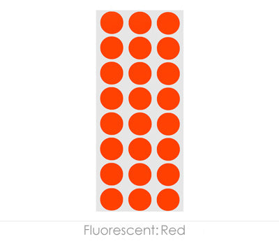1/2" Permanent Round, Color-Code Dots: 1,200/Pack