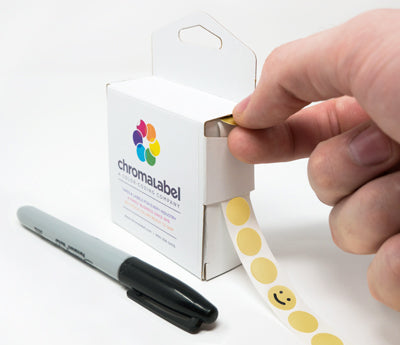 1/2" Permanent Round Color-Code Dot Kit (Metallic): 3,000/Kit