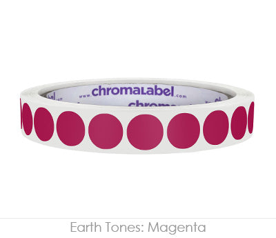 1/2" Permanent Round, Color-Code Dot Stickers: 1,000/Roll