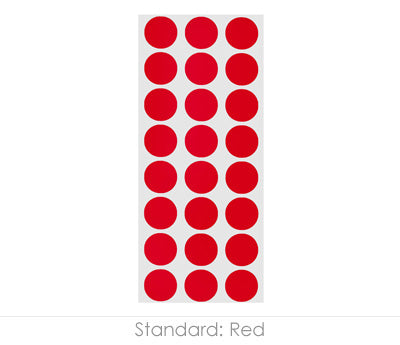 1/2" Permanent Round, Color-Code Dots: 1,200/Pack