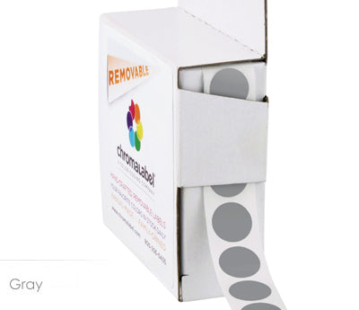 1/2" Removable Round, Color-Code Dot Stickers: 1,000/Box