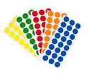 1/2" Removable Round Color-Code Sheeted Dot Pack (Standard): 1,200/Pack