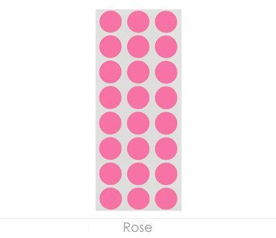 1/2" Removable Round, Color-Code Dots: 1,200/Pack