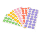 1/2" Permanent Round Color-Code Sheeted Dot Pack (Specialty): 1,200/Pack