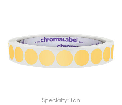 1/2" Permanent Round, Color-Code Dot Stickers: 1,000/Roll