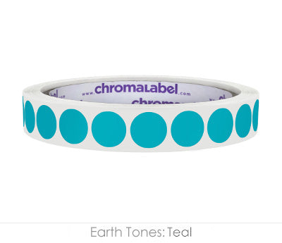 1/2" Permanent Round, Color-Code Dot Stickers: 1,000/Roll