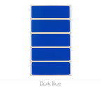 1" x 3" Removable Color-Code Rectangle Label Variety Kit (Primary Colors): 150/Pack