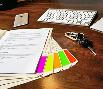 1" x 3" Rectangular Inventory Label Kit (Fluorescent): 150/Pack