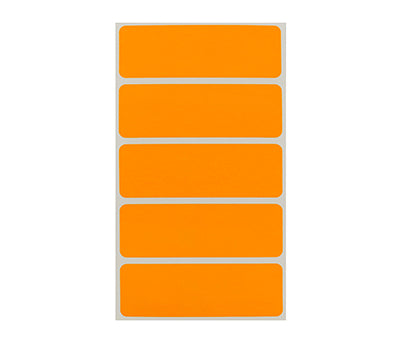 1" x 3" Rectangular Inventory Label Kit (Fluorescent): 150/Pack