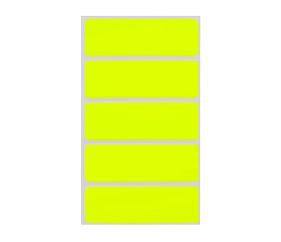 1" x 3" Rectangular Inventory Label Kit (Fluorescent): 150/Pack