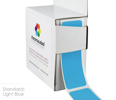 1" x 3" Color-Code Rectangular Inventory Labels: 250/Box