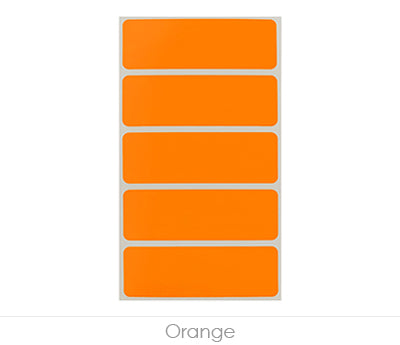 1" x 3" Removable Color-Code Rectangle Label Variety Kit (Primary Colors): 150/Pack