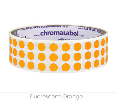 1/4" Permanent Round, Color-Code Dot Stickers: 1,000/Roll