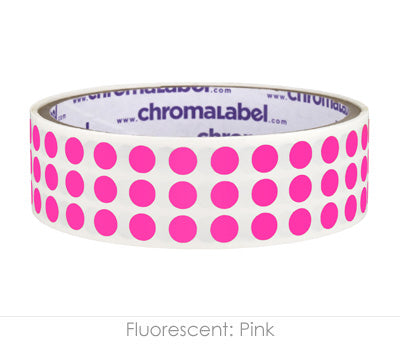 1/4" Permanent Round, Color-Code Dot Stickers: 1,000/Roll