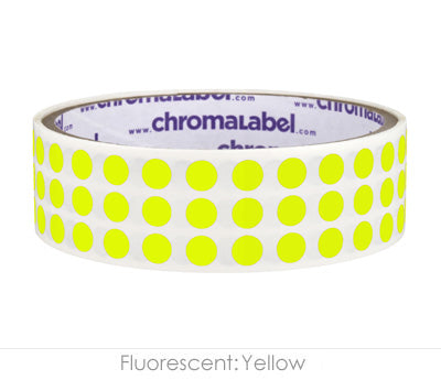 1/4" Permanent Round, Color-Code Dot Stickers: 1,000/Roll