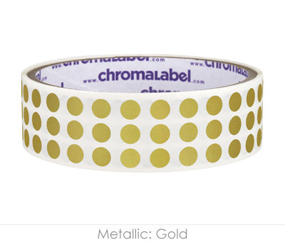 1/4" Permanent Round, Color-Code Dot Stickers: 1,000/Roll