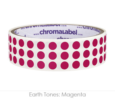 1/4" Permanent Round, Color-Code Dot Stickers: 1,000/Roll