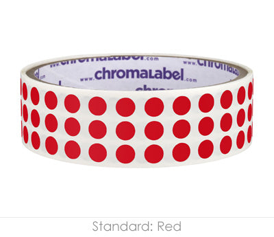 1/4" Permanent Round, Color-Code Dot Stickers: 1,000/Roll