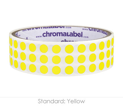 1/4" Permanent Round, Color-Code Dot Stickers: 1,000/Roll