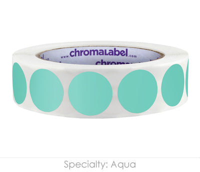 1" Permanent Round, Color-Code Dots: 1,000/Roll