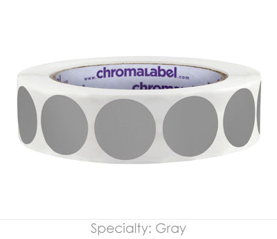 1" Permanent Round, Color-Code Dots: 1,000/Roll