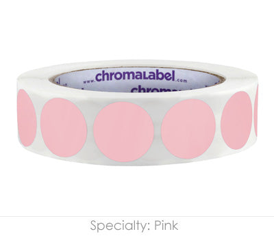 1" Permanent Round, Color-Code Dots: 1,000/Roll