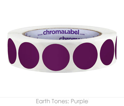 1" Permanent Round, Color-Code Dots: 1,000/Roll