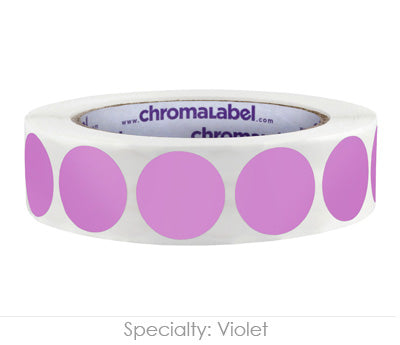 1" Permanent Round, Color-Code Dots: 1,000/Roll