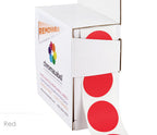 1" Removable Round, Color-Code Dots: 1,000/Box