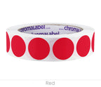1" Removable Round, Color-Code Dots: 1,000/Roll