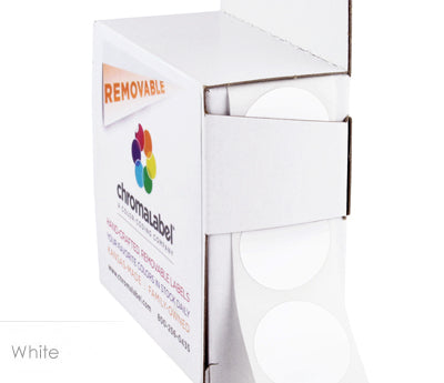 1" Removable Round, Color-Code Dots: 1,000/Box