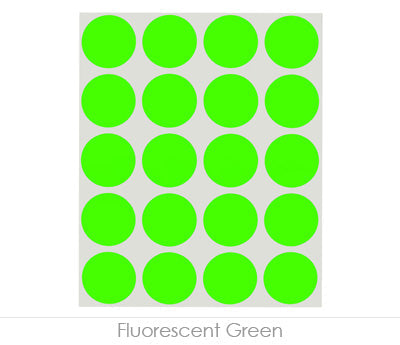 1" Removable Round Color-Code Dots: 1,000/Pack
