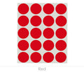 1" Removable Round Color-Code Dots: 1,000/Pack