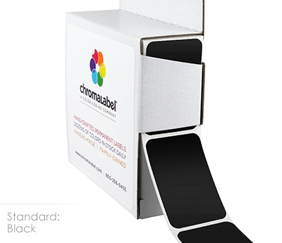 1" x 1-1/2" Color-Code Rectangular Inventory Labels: 250/Box