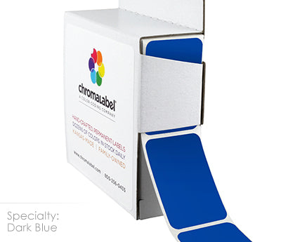 1" x 1-1/2" Color-Code Rectangular Inventory Labels: 250/Box