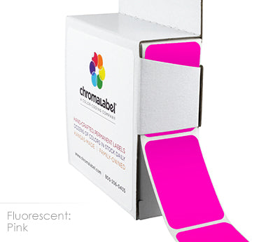 1" x 1-1/2" Color-Code Rectangular Inventory Labels: 250/Box