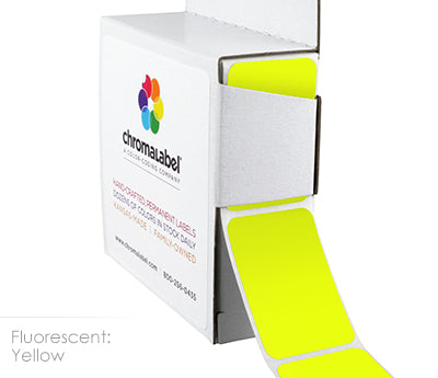 1" x 1-1/2" Color-Code Rectangular Inventory Labels: 250/Box