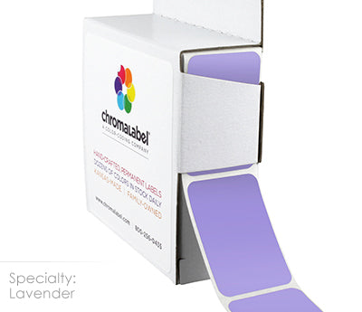 1" x 1-1/2" Color-Code Rectangular Inventory Labels: 250/Box