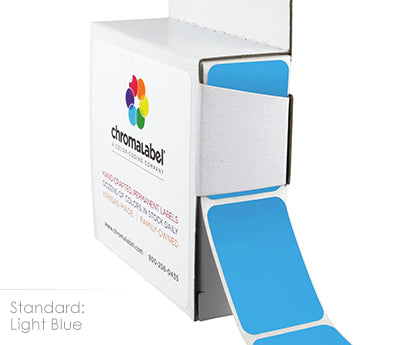 1" x 1-1/2" Color-Code Rectangular Inventory Labels: 250/Box