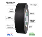 1-1/2" BookGuard™ Premium Cloth Book Binding Repair Tape: 30 yds - Black