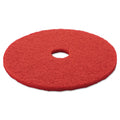3M Low-Speed Buffer Floor Pads 5100, 20" Diameter, Red, 5/Carton